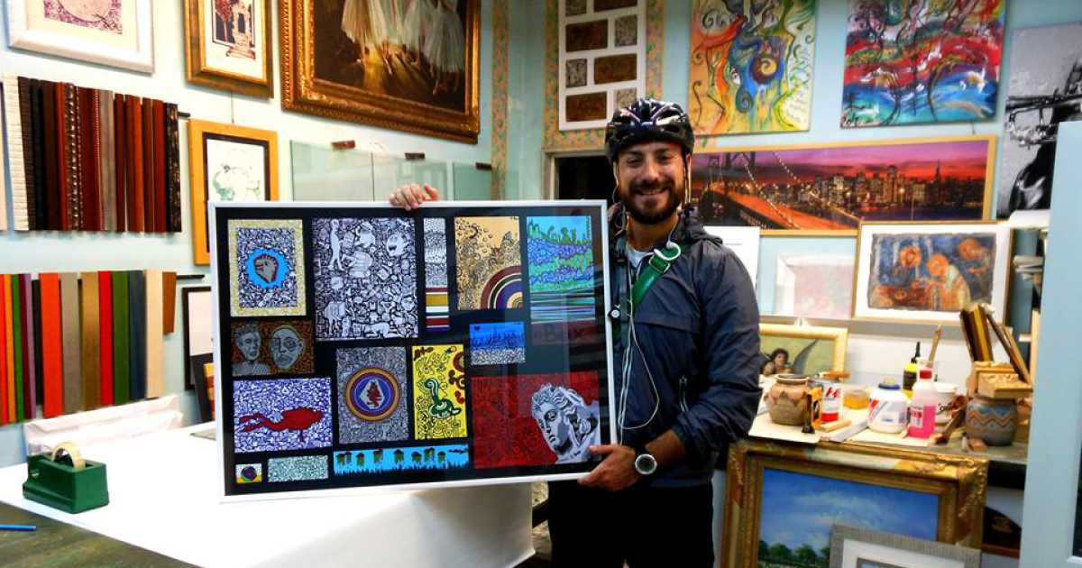Il pittore Claudio ''Bax'' Barile: �I miei quadri fanno ridere l'anima�